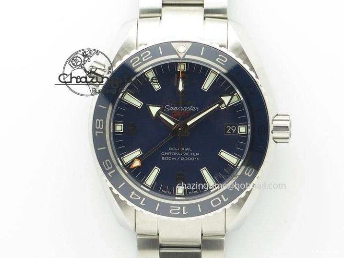 0109 Planet Ocean 39.5mm Black Ceramic Bezel SS VSF 1:1 Best Edition Black Dial on SS Bracelet A Stretchable 7890
